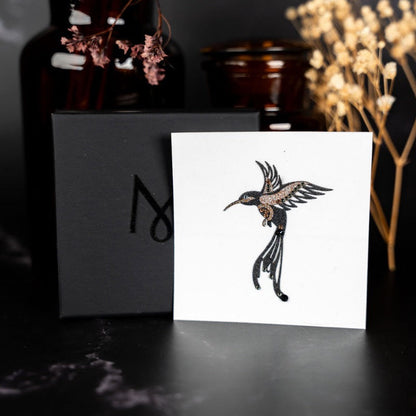 Mini Fidji Noir – bijou de peau repositionnable M Paris